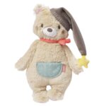 Fehn Kuscheltier Bär Bruno – Weicher Teddybär für Neugeborene als Einschlafhilfe - Stofftier zum Greifen,55