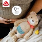Fehn Kuscheltier Bär Bruno – Weicher Teddybär für Neugeborene als Einschlafhilfe - Stofftier zum Greifen,55 – Bild 5